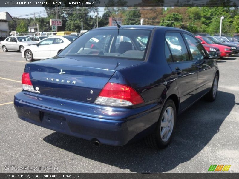 Royal Blue Pearl / Black 2002 Mitsubishi Lancer LS