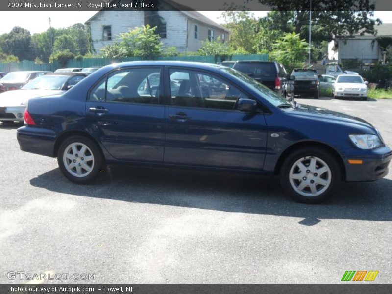 Royal Blue Pearl / Black 2002 Mitsubishi Lancer LS