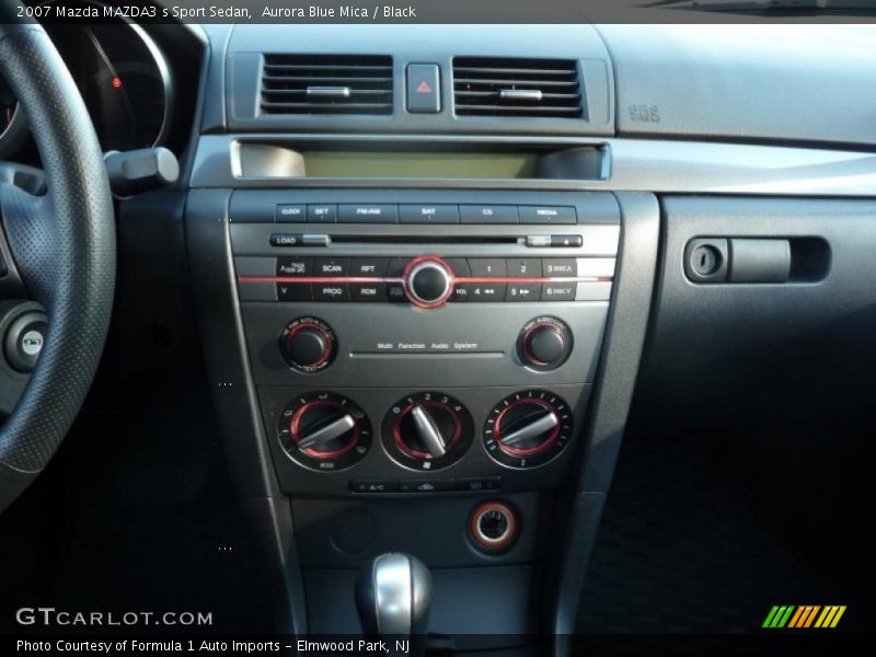 Aurora Blue Mica / Black 2007 Mazda MAZDA3 s Sport Sedan