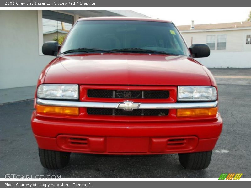 Victory Red / Graphite 2002 Chevrolet Blazer LS