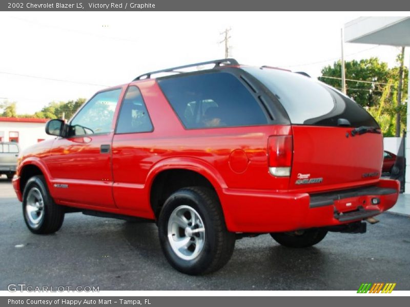 Victory Red / Graphite 2002 Chevrolet Blazer LS