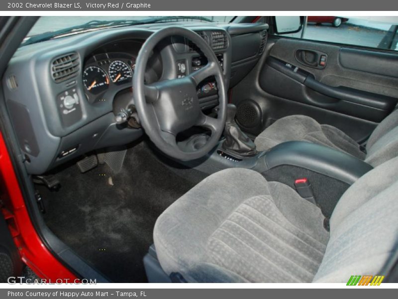 Victory Red / Graphite 2002 Chevrolet Blazer LS