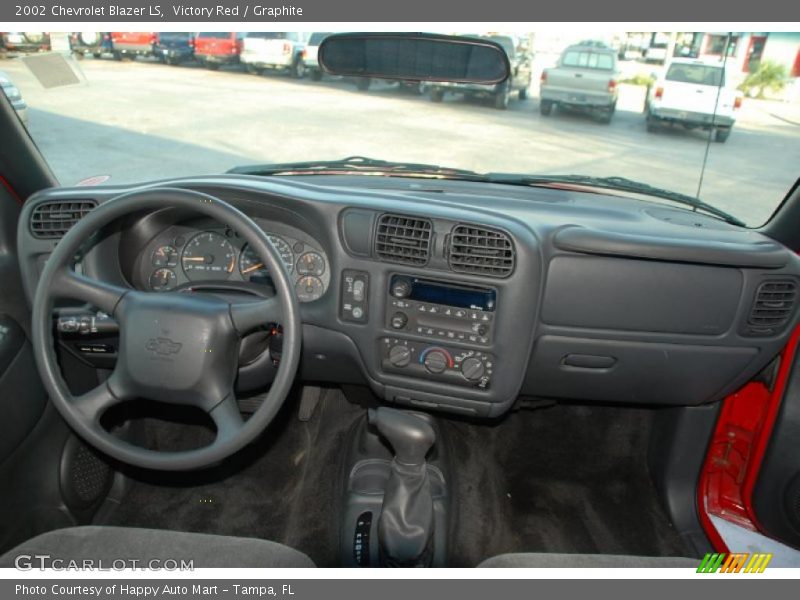 Victory Red / Graphite 2002 Chevrolet Blazer LS