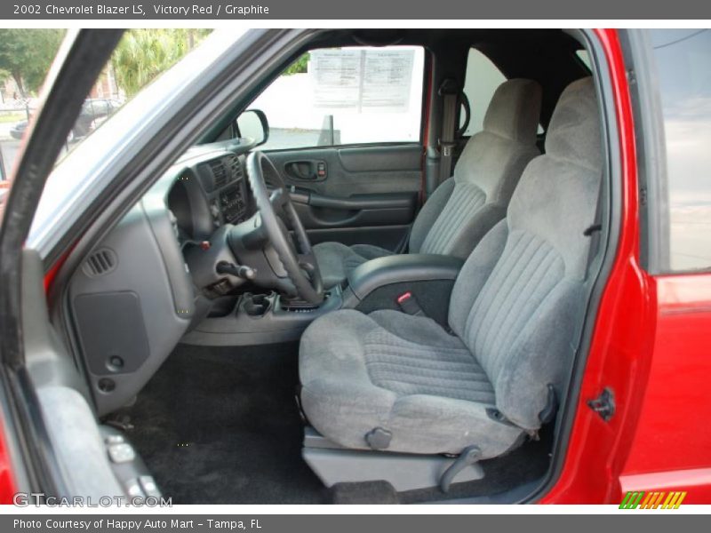 Victory Red / Graphite 2002 Chevrolet Blazer LS