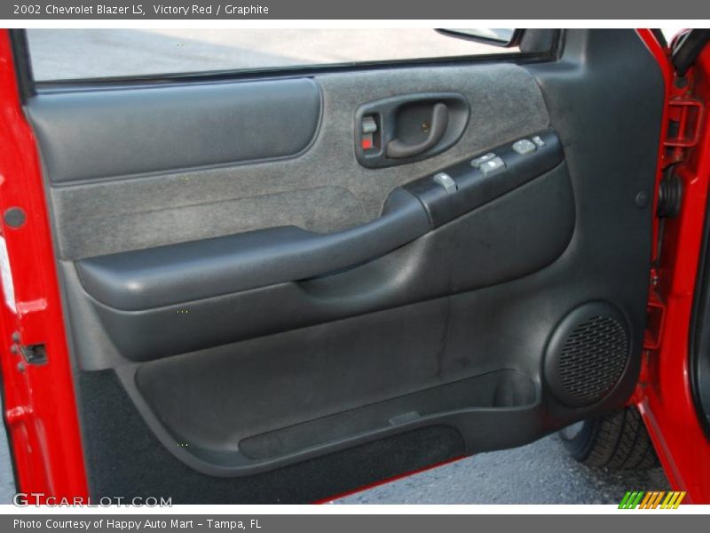 Victory Red / Graphite 2002 Chevrolet Blazer LS