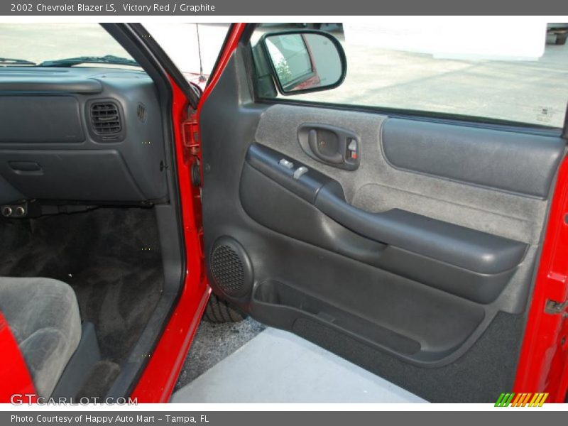 Victory Red / Graphite 2002 Chevrolet Blazer LS