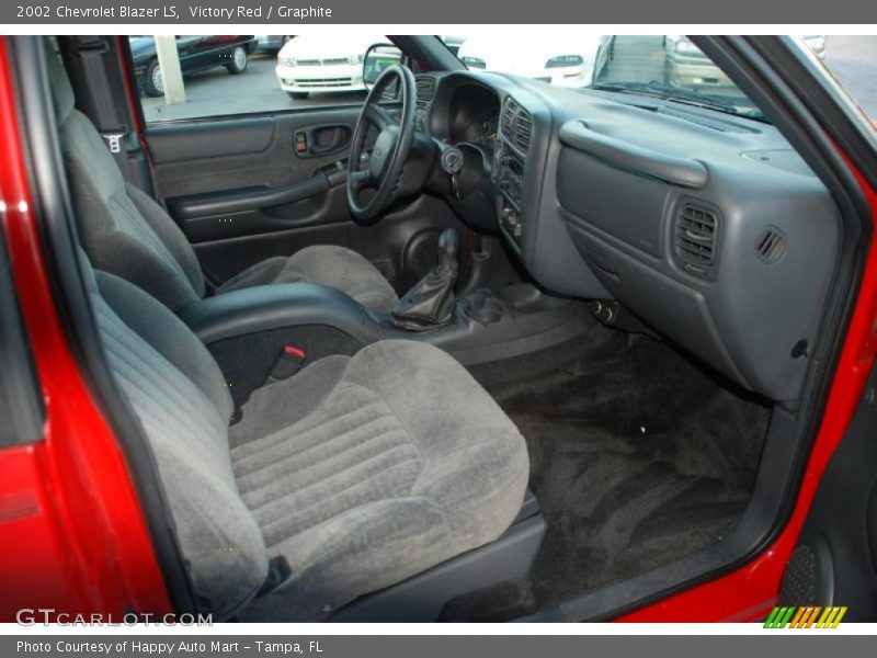 Victory Red / Graphite 2002 Chevrolet Blazer LS