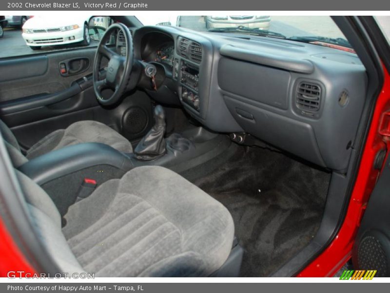 Victory Red / Graphite 2002 Chevrolet Blazer LS
