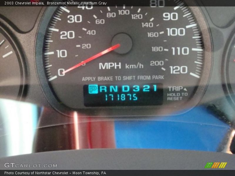 Bronzemist Metallic / Medium Gray 2003 Chevrolet Impala
