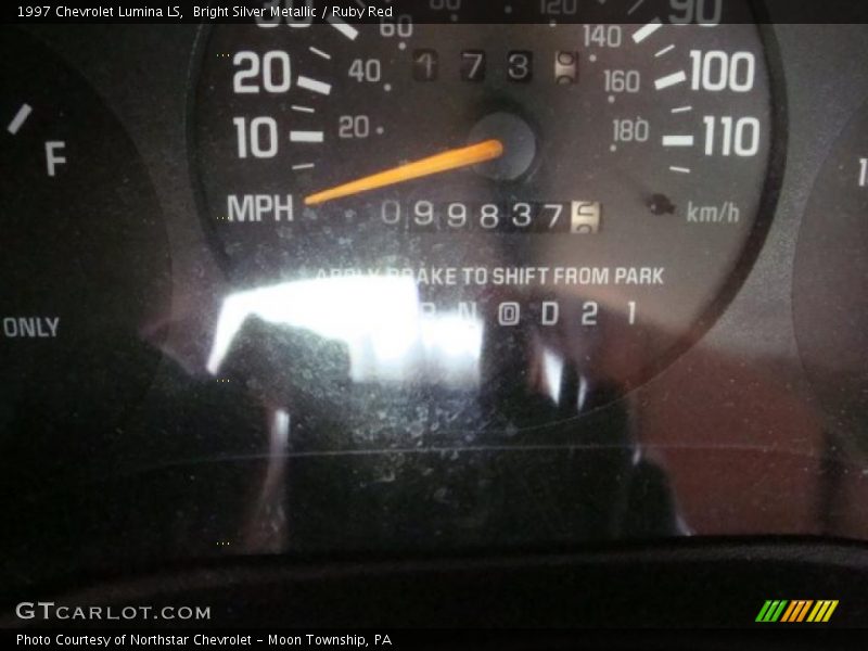Bright Silver Metallic / Ruby Red 1997 Chevrolet Lumina LS