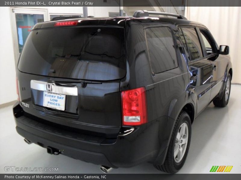 Crystal Black Pearl / Gray 2011 Honda Pilot EX-L