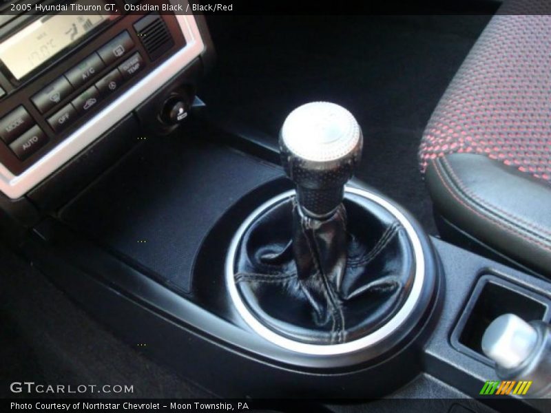 Obsidian Black / Black/Red 2005 Hyundai Tiburon GT