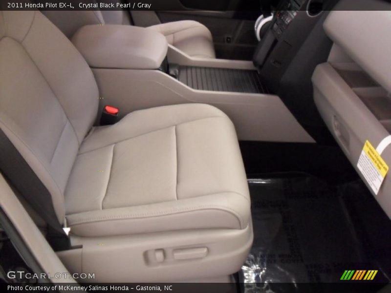 Crystal Black Pearl / Gray 2011 Honda Pilot EX-L