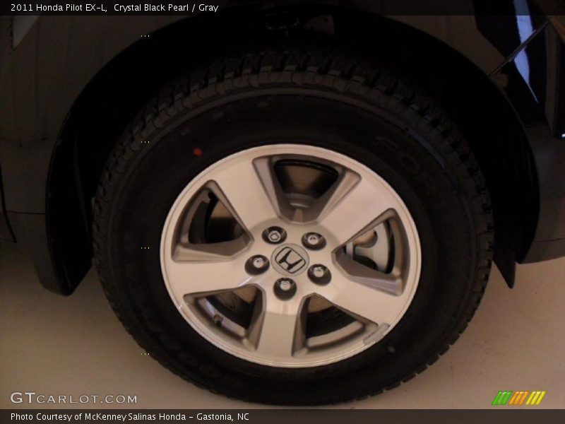 Crystal Black Pearl / Gray 2011 Honda Pilot EX-L