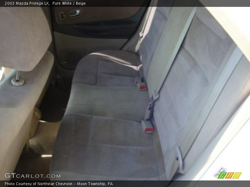 Pure White / Beige 2003 Mazda Protege LX