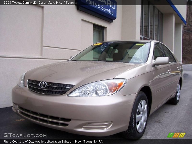 Desert Sand Mica / Taupe 2003 Toyota Camry LE