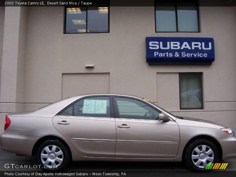 Desert Sand Mica / Taupe 2003 Toyota Camry LE