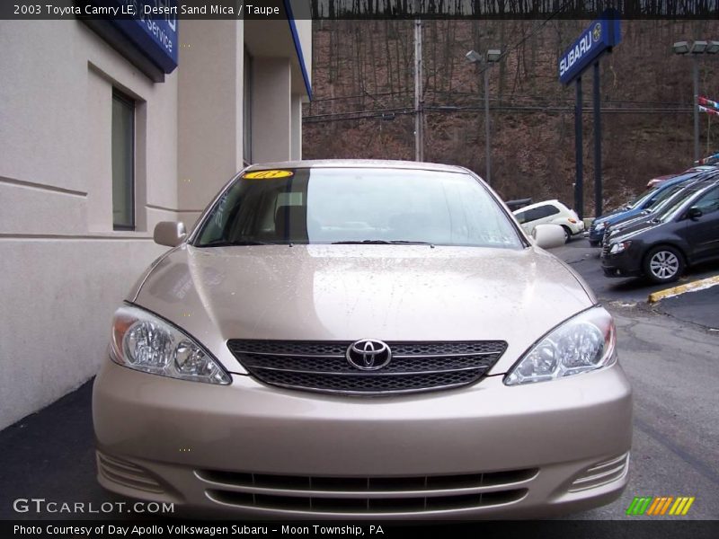 Desert Sand Mica / Taupe 2003 Toyota Camry LE