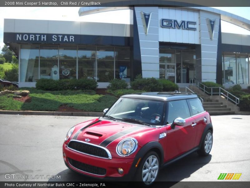 Chili Red / Grey/Black 2008 Mini Cooper S Hardtop