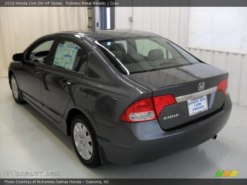 Polished Metal Metallic / Gray 2010 Honda Civic DX-VP Sedan