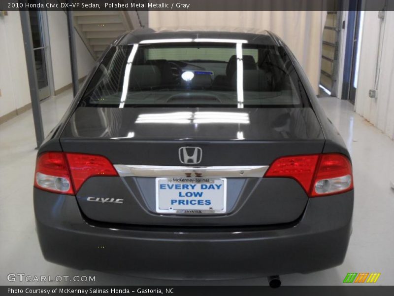 Polished Metal Metallic / Gray 2010 Honda Civic DX-VP Sedan