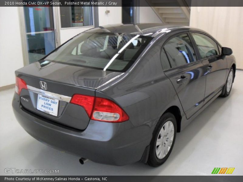 Polished Metal Metallic / Gray 2010 Honda Civic DX-VP Sedan