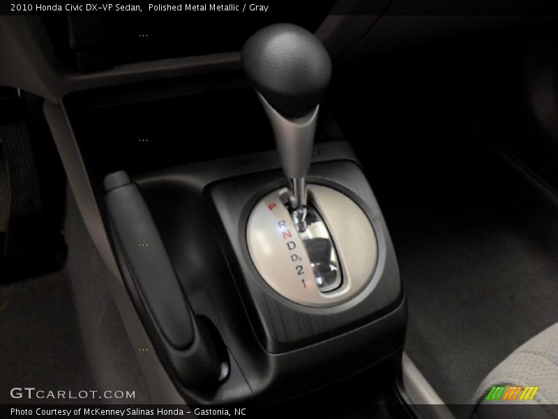 Polished Metal Metallic / Gray 2010 Honda Civic DX-VP Sedan