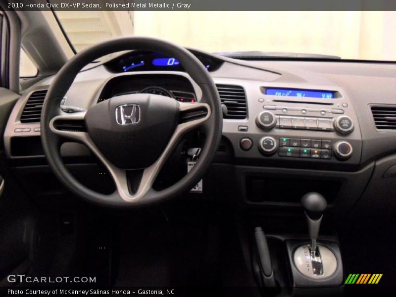 Polished Metal Metallic / Gray 2010 Honda Civic DX-VP Sedan