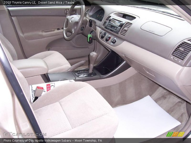 Desert Sand Mica / Taupe 2003 Toyota Camry LE