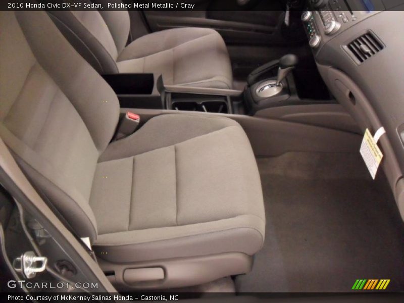 Polished Metal Metallic / Gray 2010 Honda Civic DX-VP Sedan