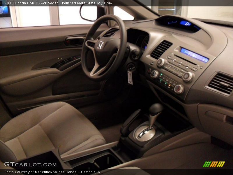 Polished Metal Metallic / Gray 2010 Honda Civic DX-VP Sedan