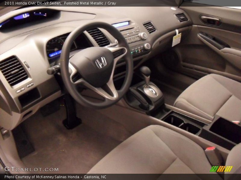 Polished Metal Metallic / Gray 2010 Honda Civic DX-VP Sedan