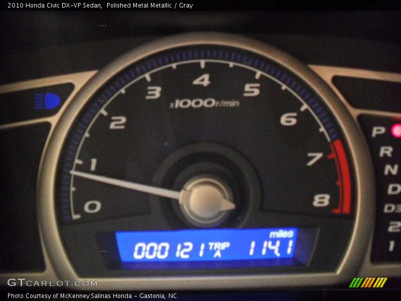 Polished Metal Metallic / Gray 2010 Honda Civic DX-VP Sedan