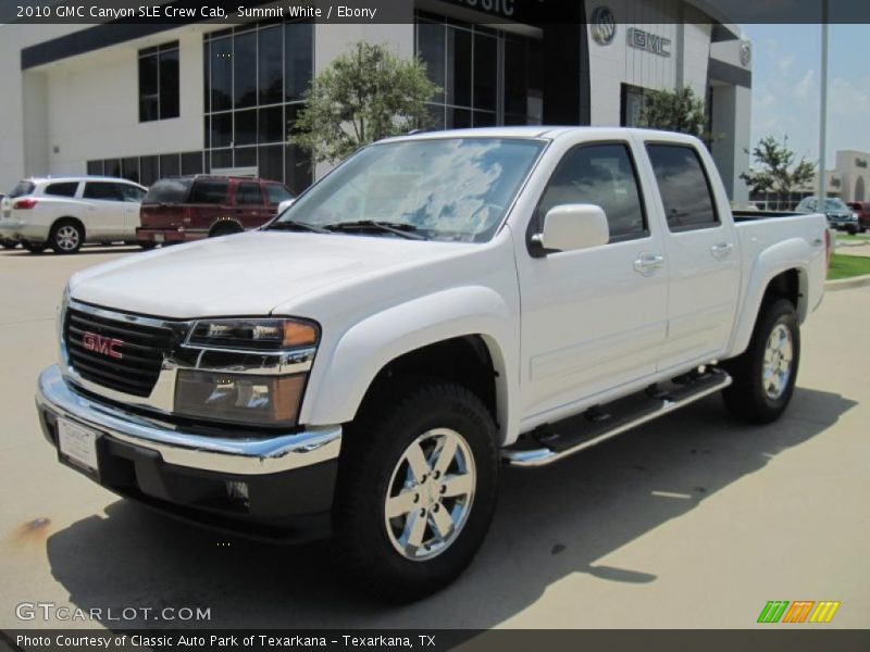 Summit White / Ebony 2010 GMC Canyon SLE Crew Cab