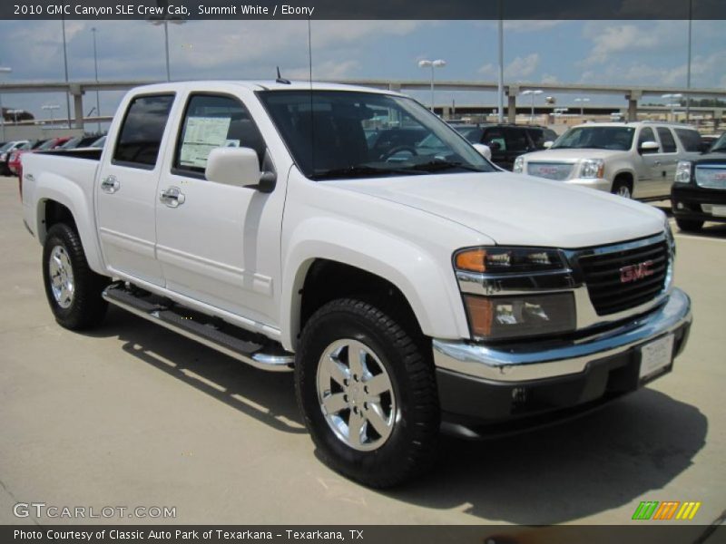 Summit White / Ebony 2010 GMC Canyon SLE Crew Cab