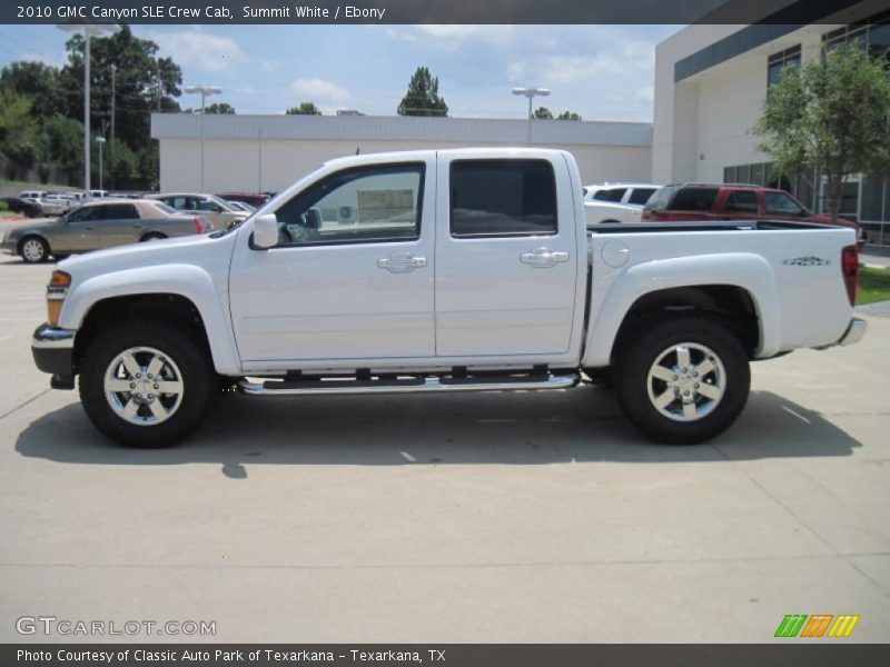 Summit White / Ebony 2010 GMC Canyon SLE Crew Cab