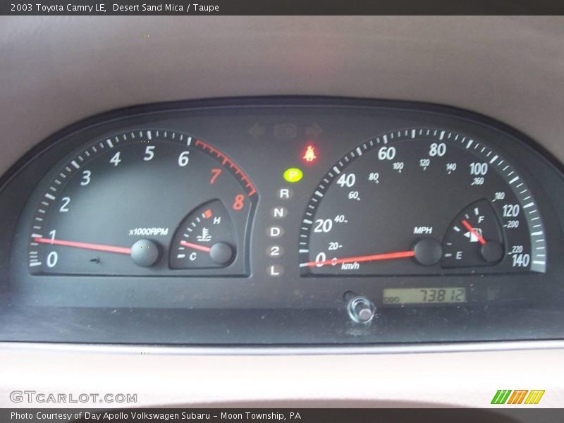Desert Sand Mica / Taupe 2003 Toyota Camry LE