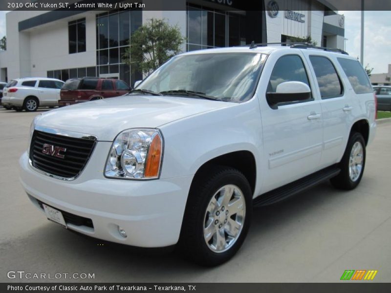 Summit White / Light Tan 2010 GMC Yukon SLT