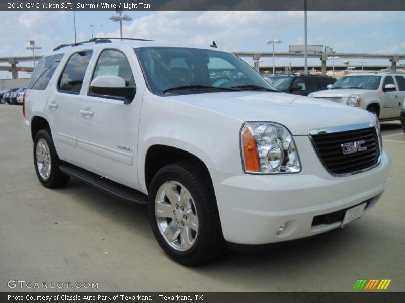 Summit White / Light Tan 2010 GMC Yukon SLT