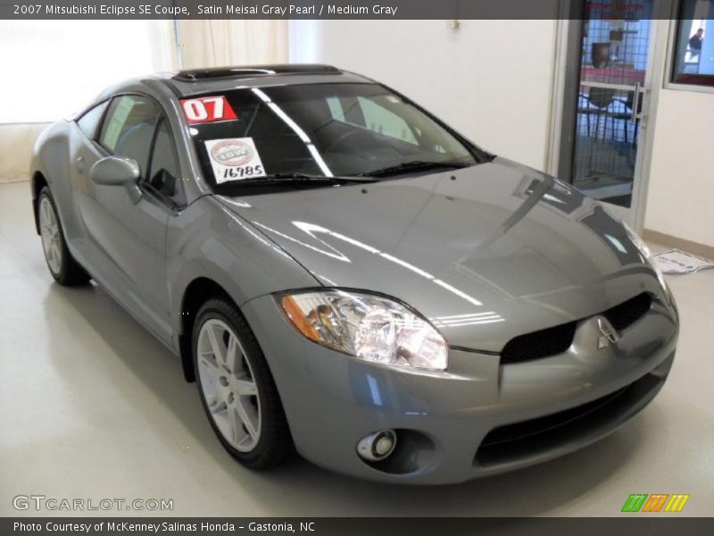 Satin Meisai Gray Pearl / Medium Gray 2007 Mitsubishi Eclipse SE Coupe