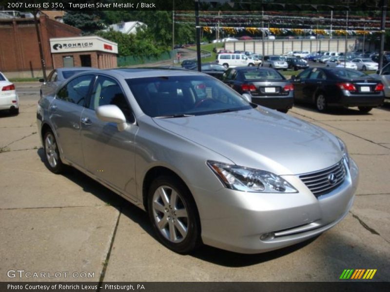 Tungsten Silver Metallic / Black 2007 Lexus ES 350