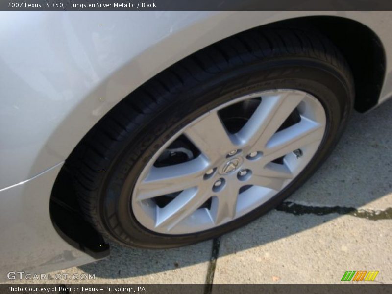 Tungsten Silver Metallic / Black 2007 Lexus ES 350