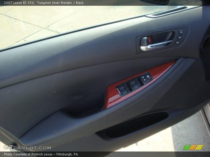 Tungsten Silver Metallic / Black 2007 Lexus ES 350