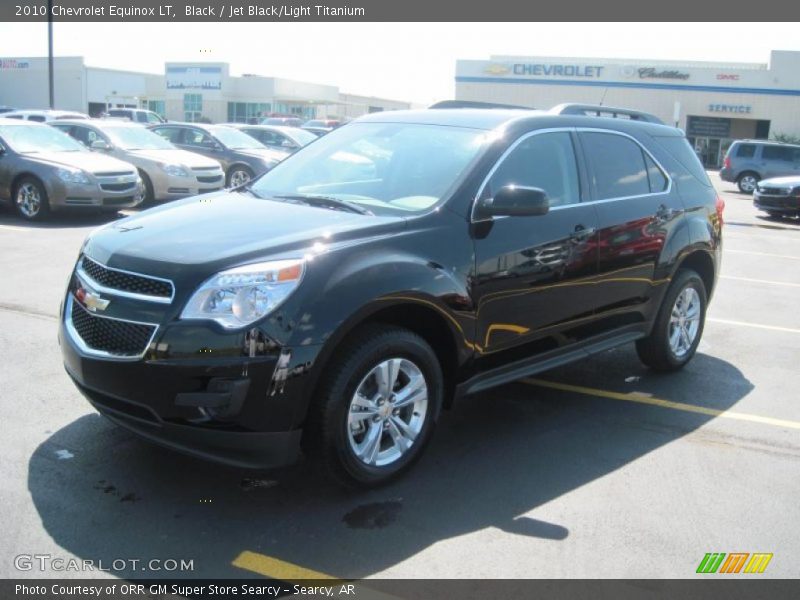 Black / Jet Black/Light Titanium 2010 Chevrolet Equinox LT