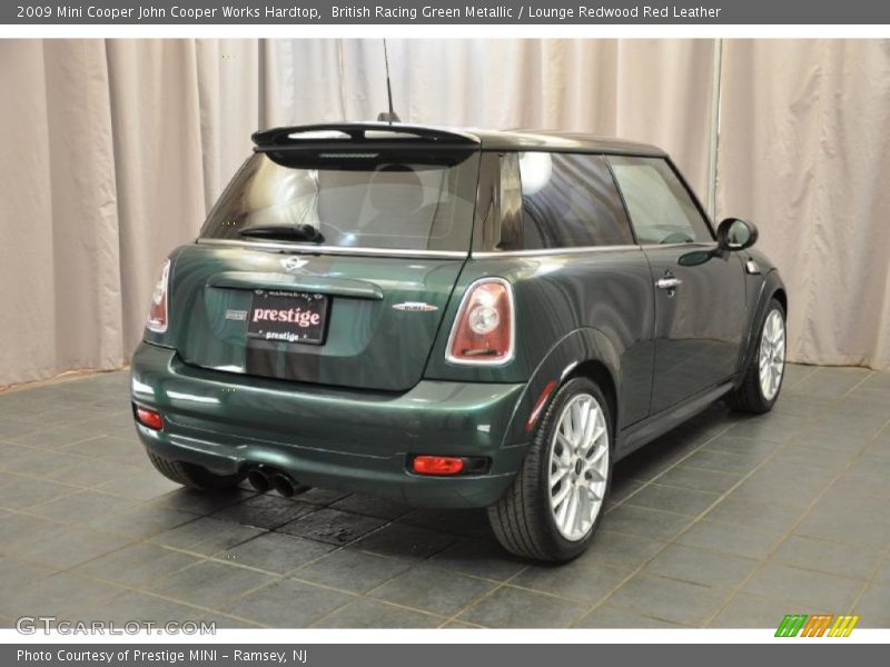 British Racing Green Metallic / Lounge Redwood Red Leather 2009 Mini Cooper John Cooper Works Hardtop