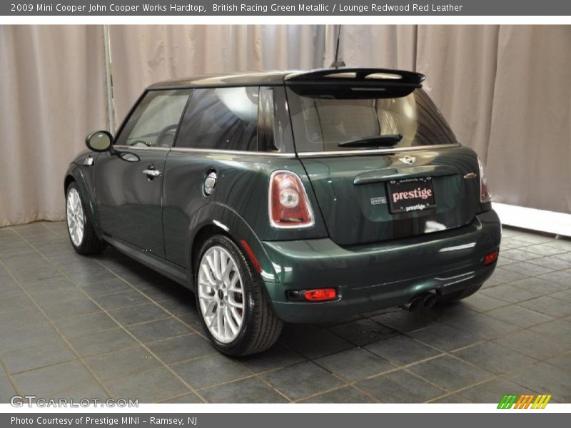 British Racing Green Metallic / Lounge Redwood Red Leather 2009 Mini Cooper John Cooper Works Hardtop
