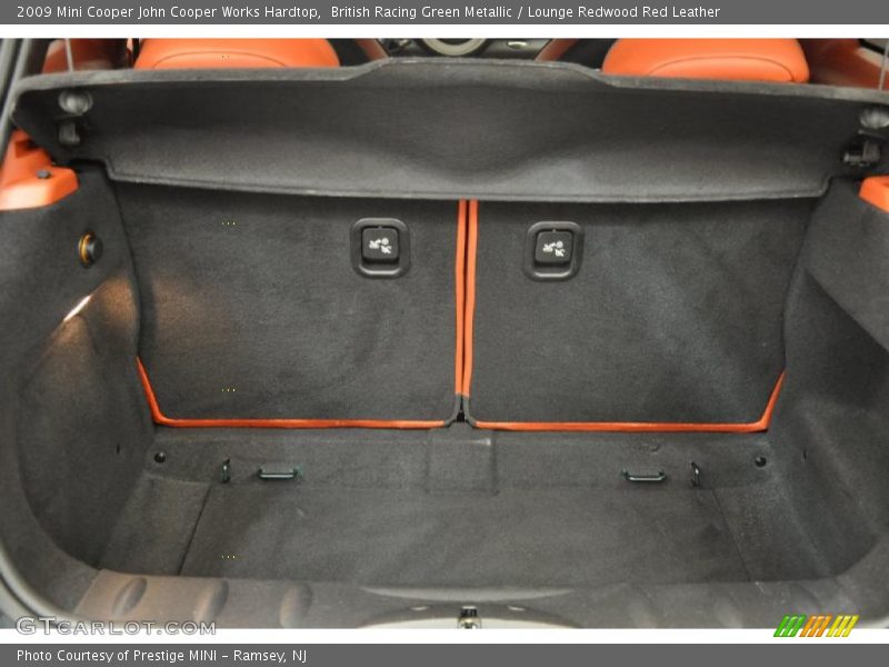 British Racing Green Metallic / Lounge Redwood Red Leather 2009 Mini Cooper John Cooper Works Hardtop