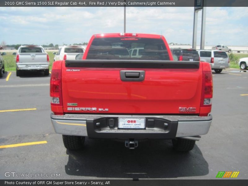 Fire Red / Very Dark Cashmere/Light Cashmere 2010 GMC Sierra 1500 SLE Regular Cab 4x4