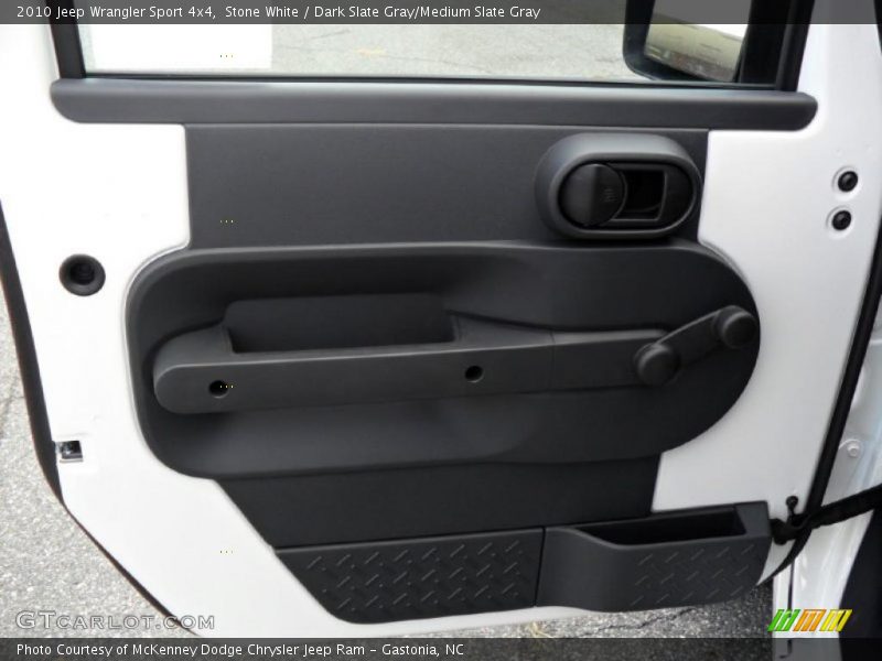 Stone White / Dark Slate Gray/Medium Slate Gray 2010 Jeep Wrangler Sport 4x4