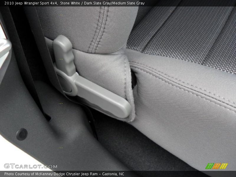 Stone White / Dark Slate Gray/Medium Slate Gray 2010 Jeep Wrangler Sport 4x4